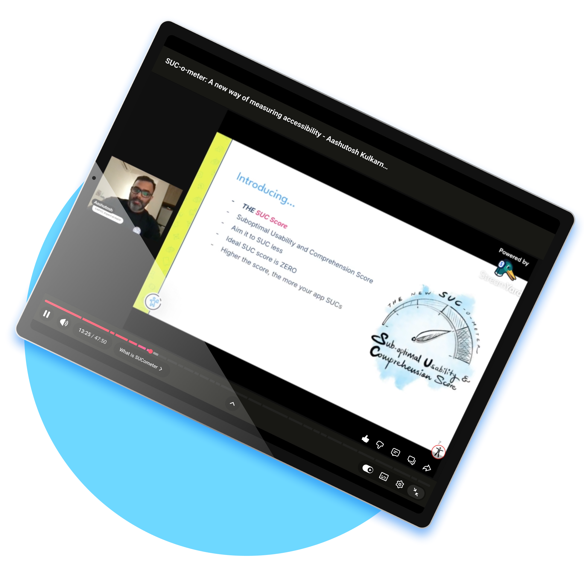 SUC Score — A11y Talks webinar cover