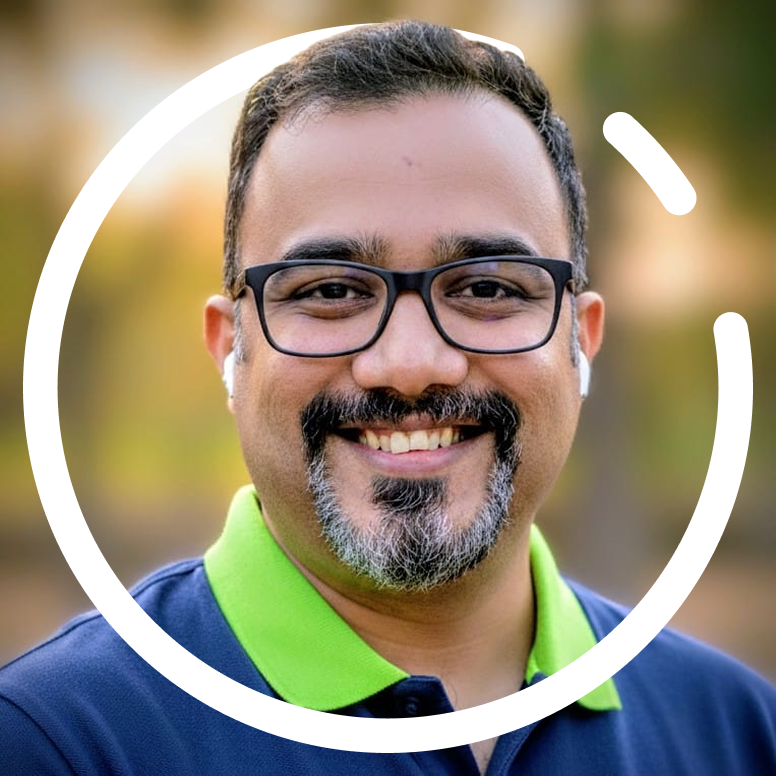 Dr. Aashtosh, accessibility consultant, smiling warmly